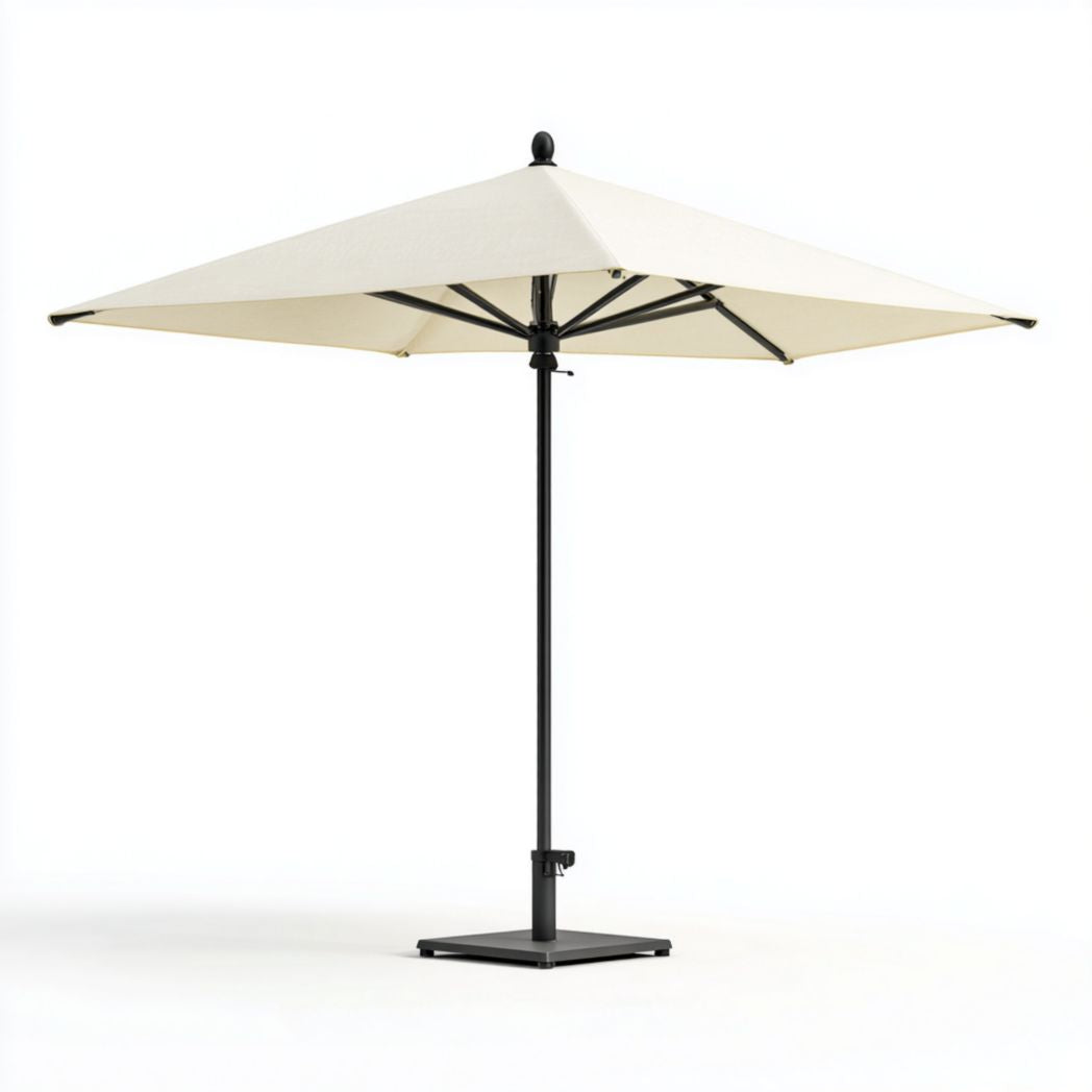 Parasol ogrodowy z metalową ramą i materiałem odpornym na warunki atmosferyczne - 270 x 270 x 240