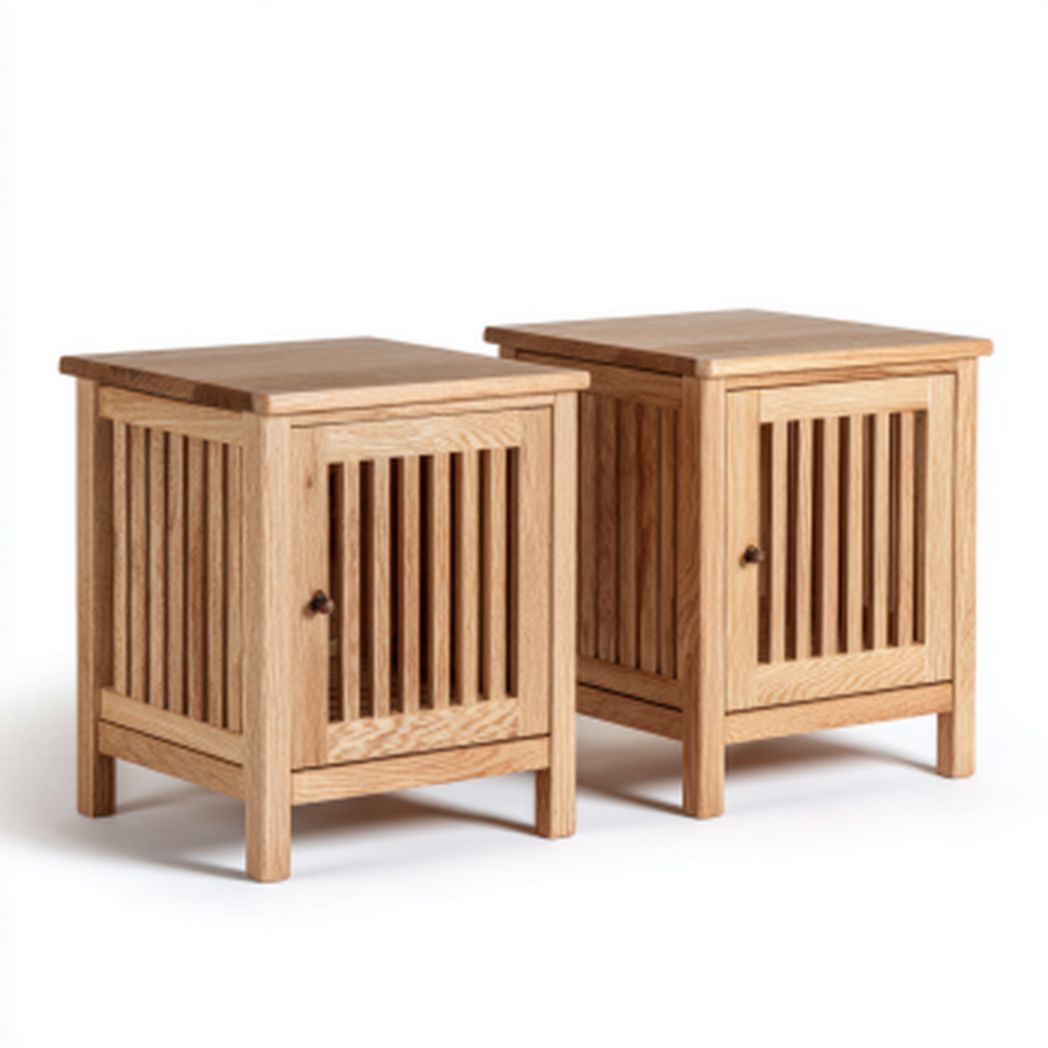 Stolik kawowy z drewna dębowego do salonu z praktycznym zastosowaniem - 40 x 30 x 40